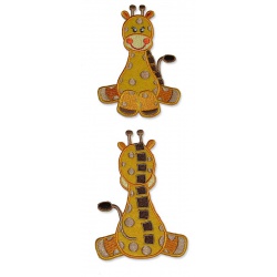 Baby Giraffe - Front en Back,opstrijkbaar