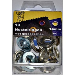 Inslagnestels 14mm nikkel