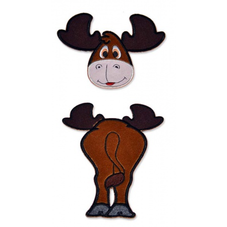 Eland - Front en Back,opstrijkbaar